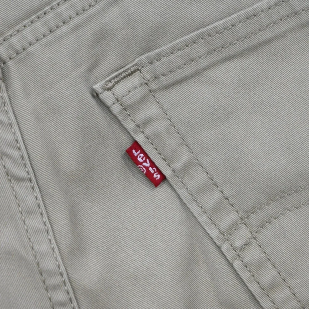 Levi's 541 Atlletic Fit Taper Stretch‎ 5-Pocket Pants Beige Mens Size 34 x 30***